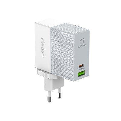 LDNIO CHARGER 2 PORT (1A1C) 65W 5V 3A A2620C 6933138691137