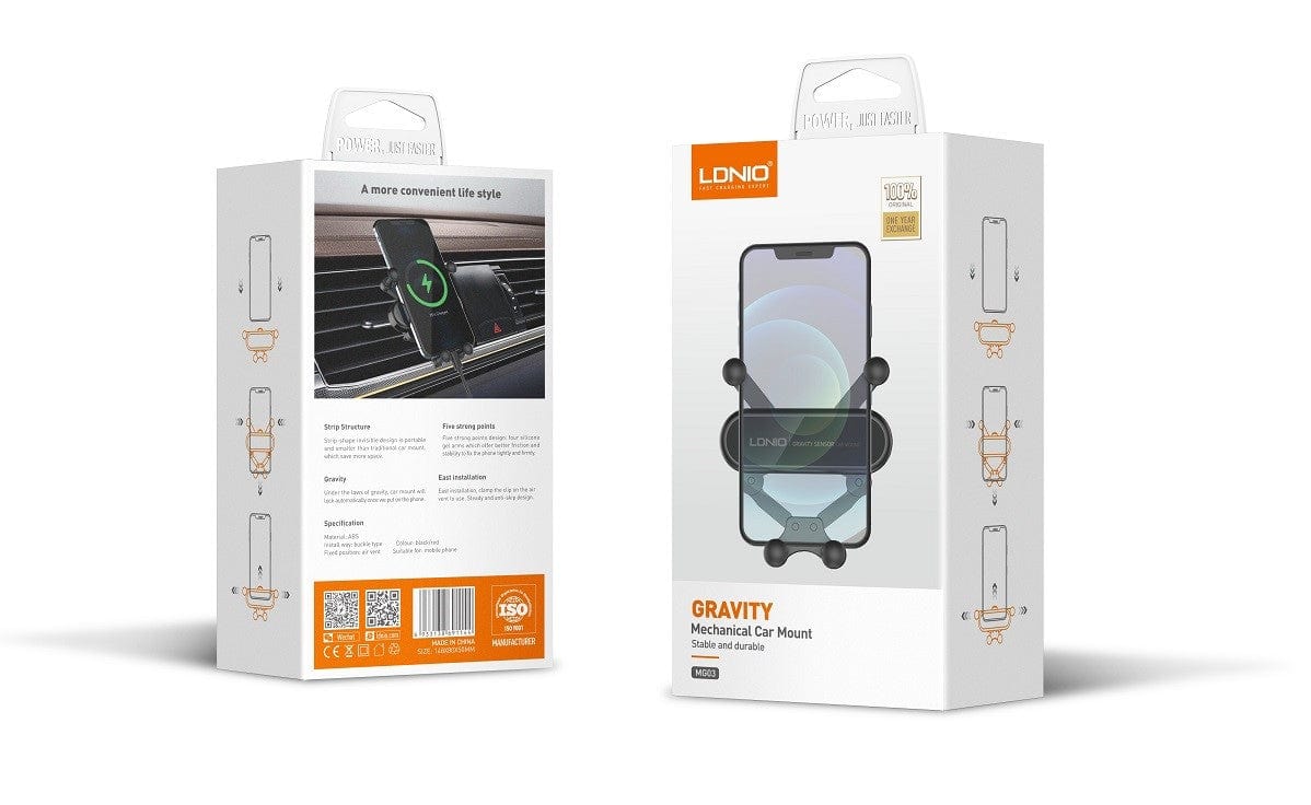 LDNIO MOBILE PHONE GRAVITY HOLDER FOR CAR MG03 6933138691144