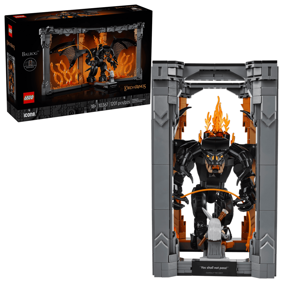 LEGO Icons The Lord of the Rings: Balrog™ Book Nook #10367 5702017815909