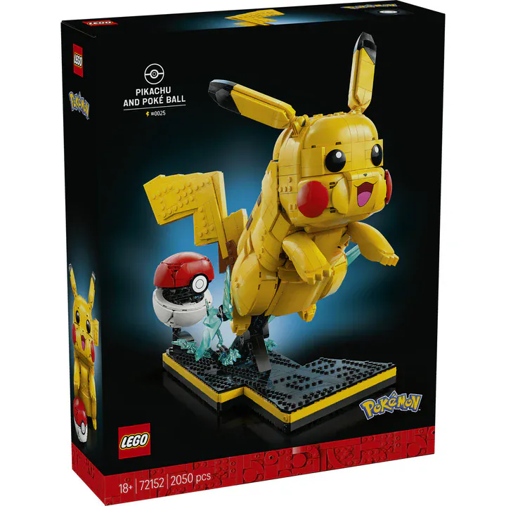 LEGO Pokémon™ Pikachu and Poké Ball #72152 5702018069271