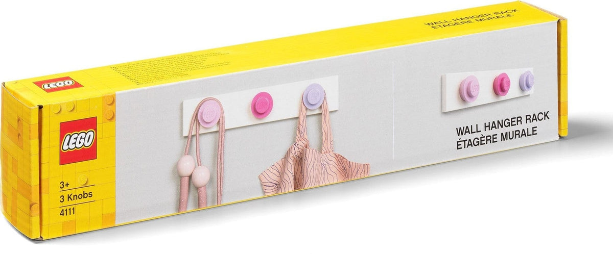 LEGO WALL HANGER RACK PINK - DARKPINK - LILAC 5711938033385
