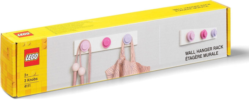 LEGO WALL HANGER RACK PINK - DARKPINK - LILAC 5711938033385