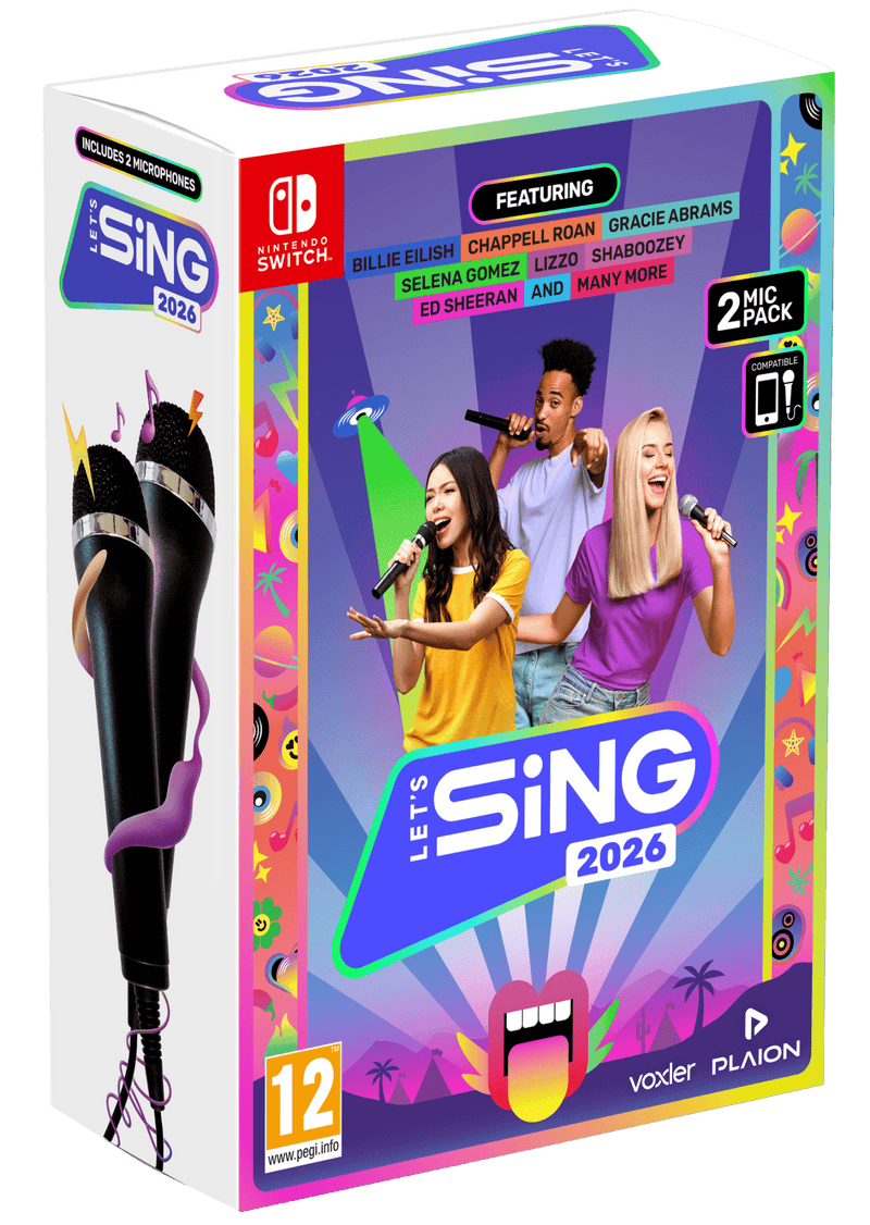 Let's Sing 2026 + 2 Mic Pack (Nintendo Switch) 4020628555252