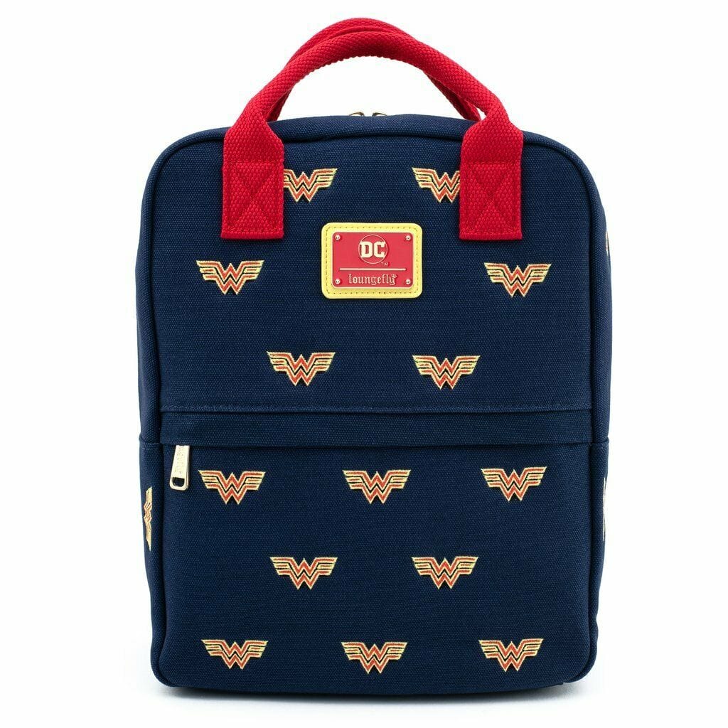 LOUNGEFLY LF DC WONDER WOMAN CANVAS ICON NAHRBTNIK 671803311503