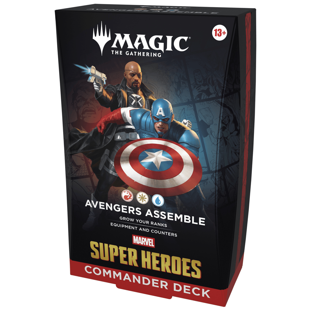 Magic: The Gathering: Marvel Super Heroes – Commander Deck Display (4 Decks) 195166313016