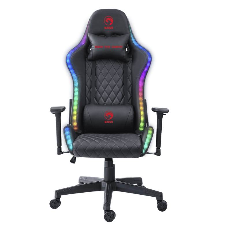 MARVO CH-35BK RGB GAMING CHAIR BLACK 6932391926970