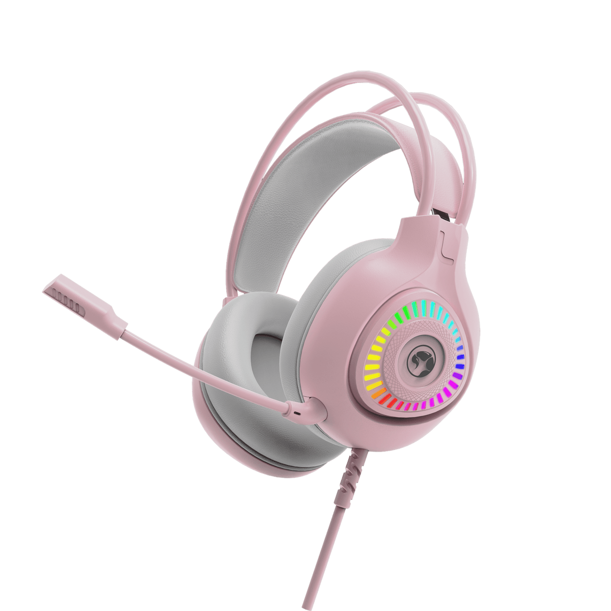 MARVO H8325 PK WIRED HEADSET RGB PINK 6932391932254