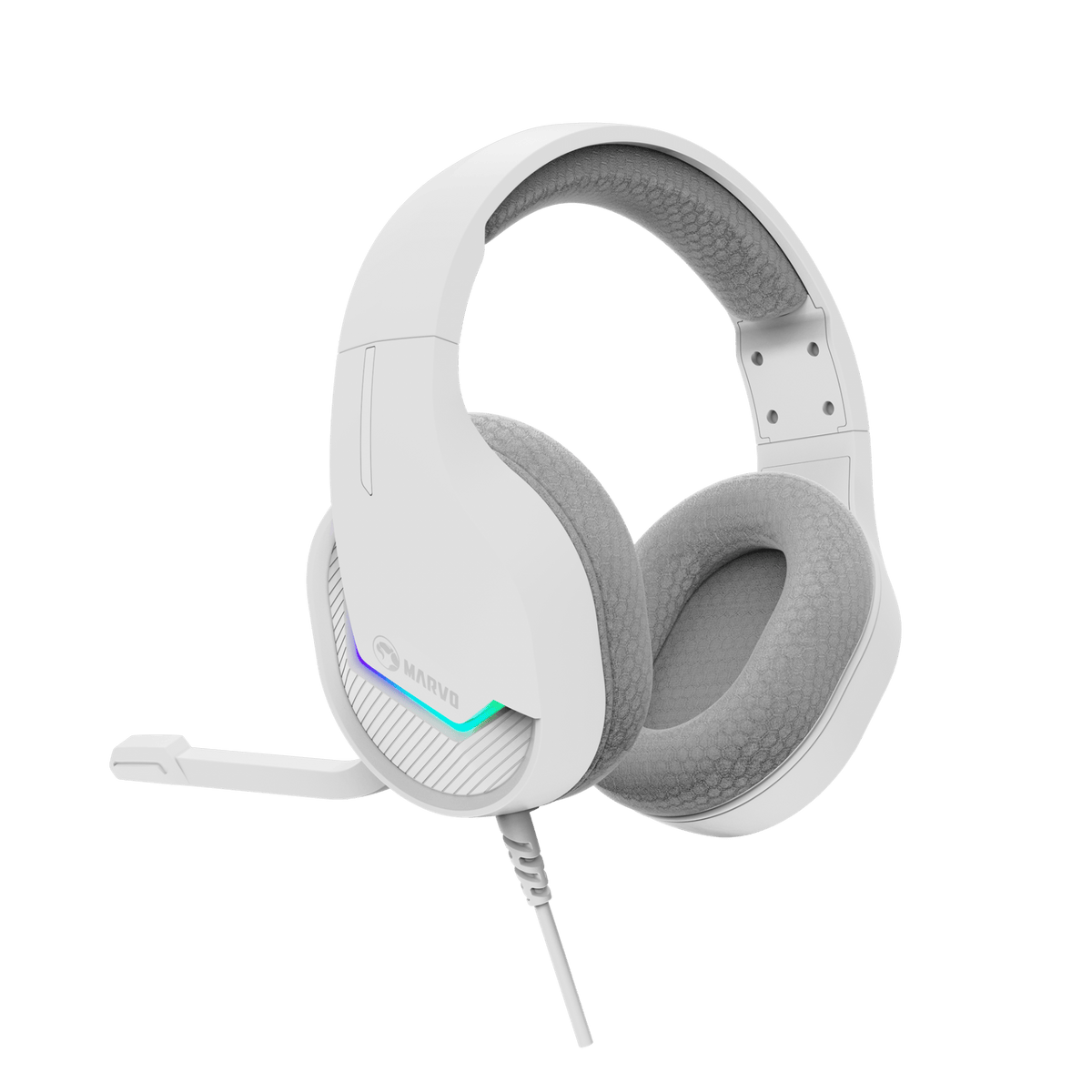 MARVO H8618 WH WIRED HEADSET RGB WHITE 6932391930014