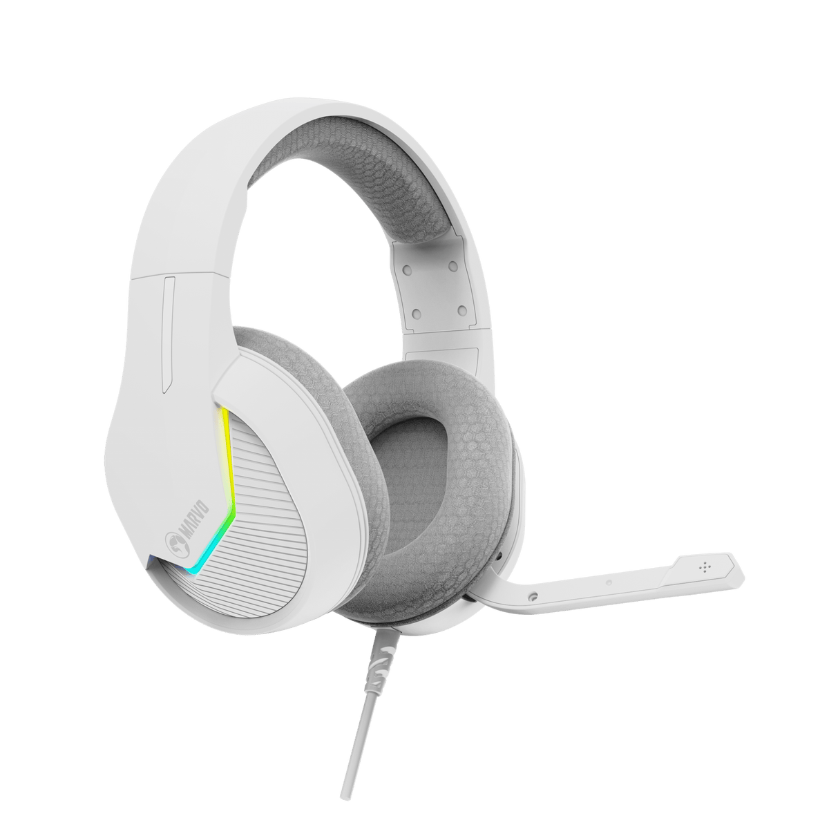 MARVO H8618 WH WIRED HEADSET RGB WHITE 6932391930014