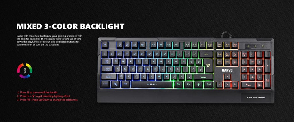 MARVO K606 RGB KEYBOARD 6932391922286
