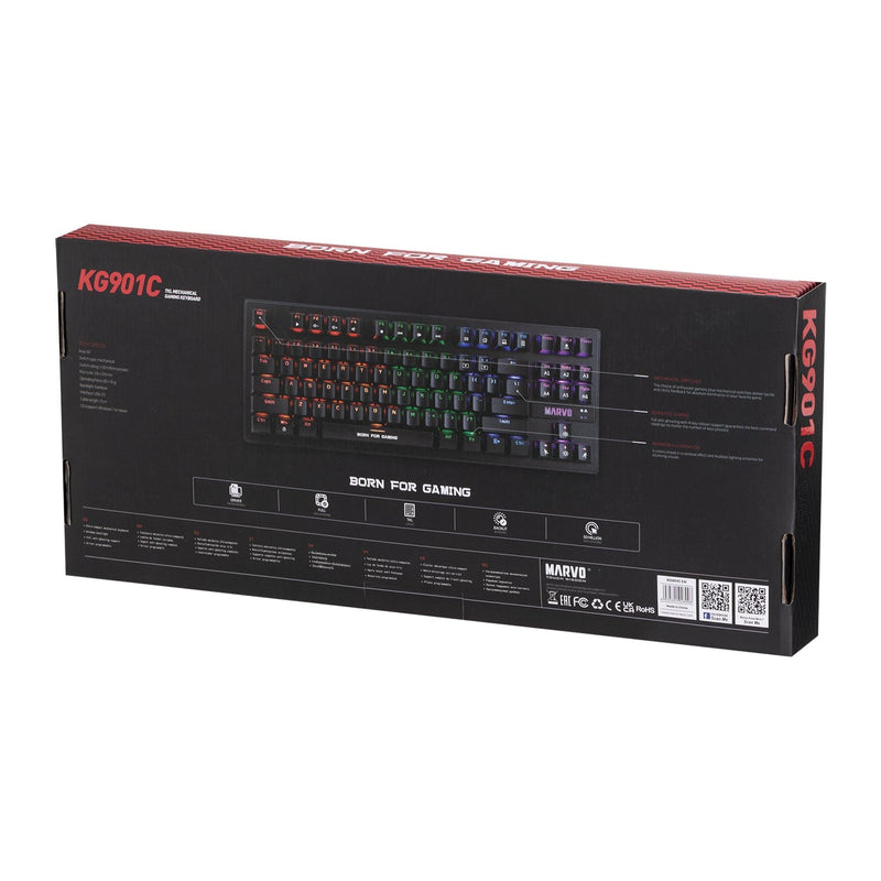 MARVO KG901C EN  KRONE 87 WIRED KEYBOARD 6932391928998