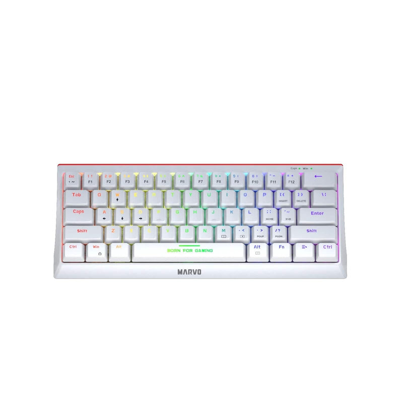 MARVO KG962G WH EN-R HECATE 61R WHITE WIRED KEYBOARD 6932391930243