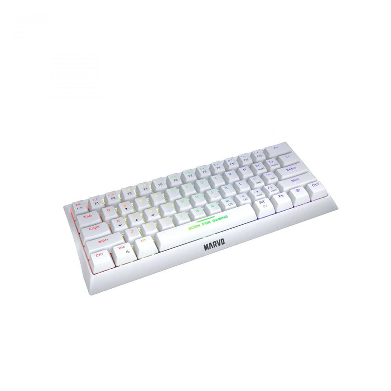 MARVO KG962G WH EN-R HECATE 61R WHITE WIRED KEYBOARD 6932391930243