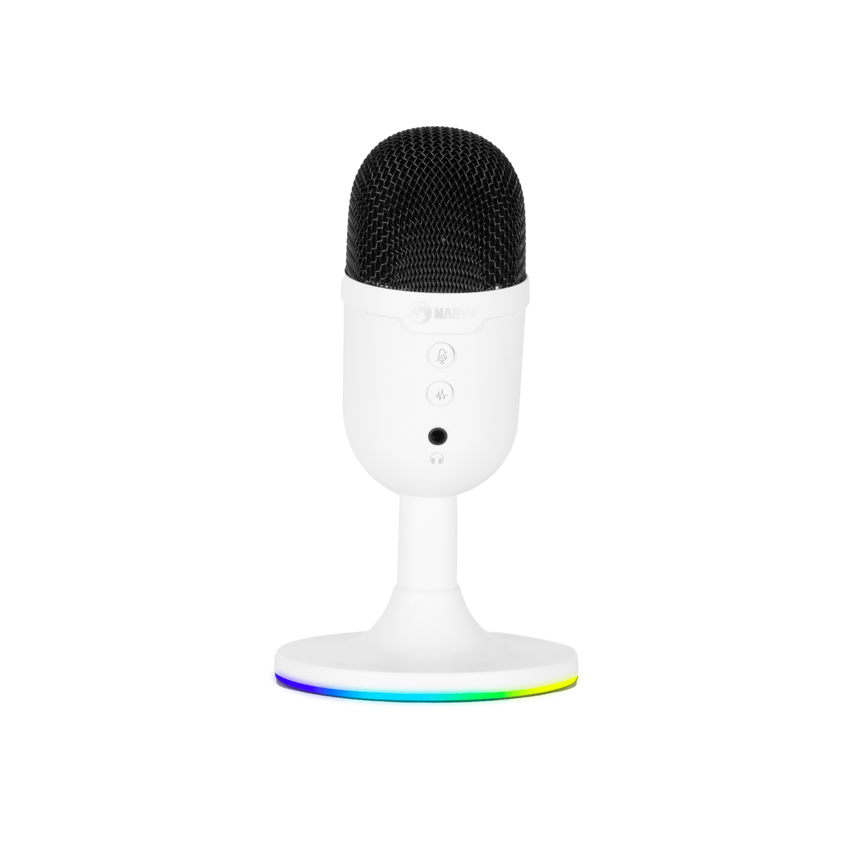 MARVO MIC-06 WH WIRED MICROPHONE RGB WHITE 6932391930069