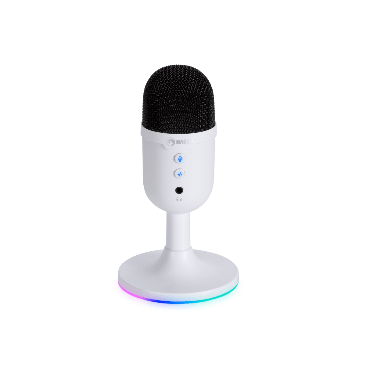 MARVO MIC-06 WH WIRED MICROPHONE RGB WHITE 6932391930069