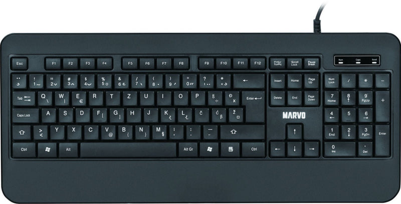 MARVO OFFICE KB008 HR KEYBOARD SLO/CRO LAYOUT 6932391937273