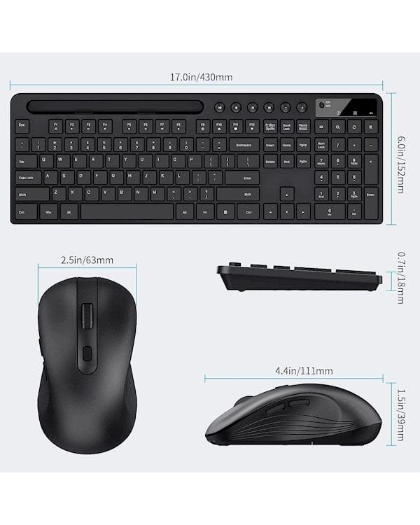 MARVO OFFICE KC411W HR BK WIRELESS COMBO SLO/CRO LAYOUT 6932391937136