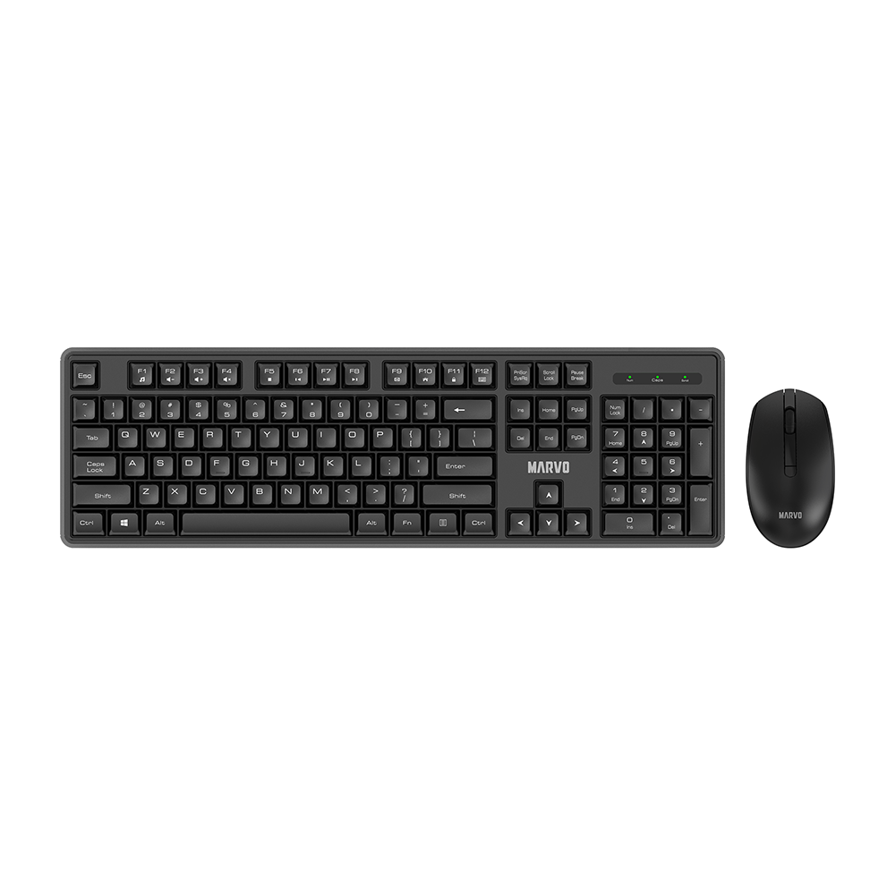 MARVO OFFICE WS005 BK WIRELESS COMBO - SLO/HR LAYOUT 6932391927700