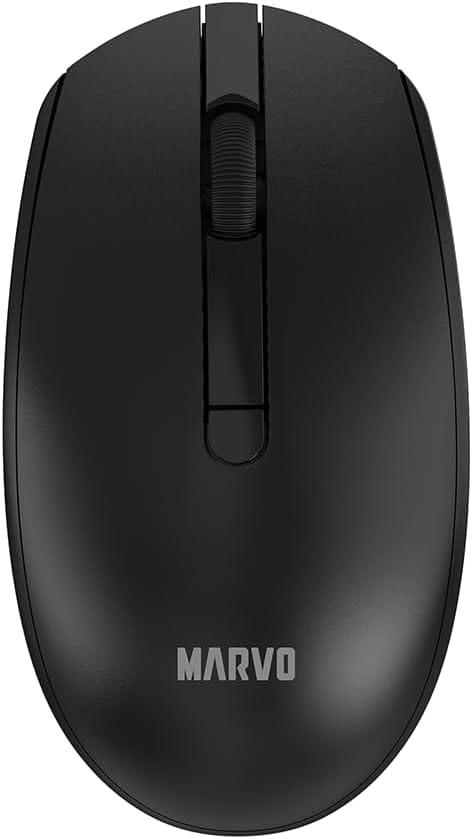 MARVO OFFICE WS005 HR BK WIRELESS COMBO BLACK SLO/CRO LAYOUT 6932391937112
