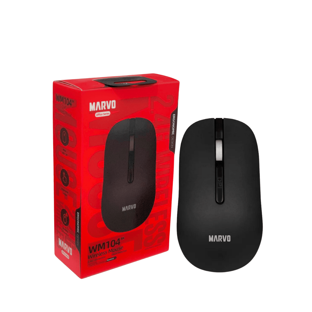 MARVO WM104 BK WIRELESS MOUSE 6932391927670