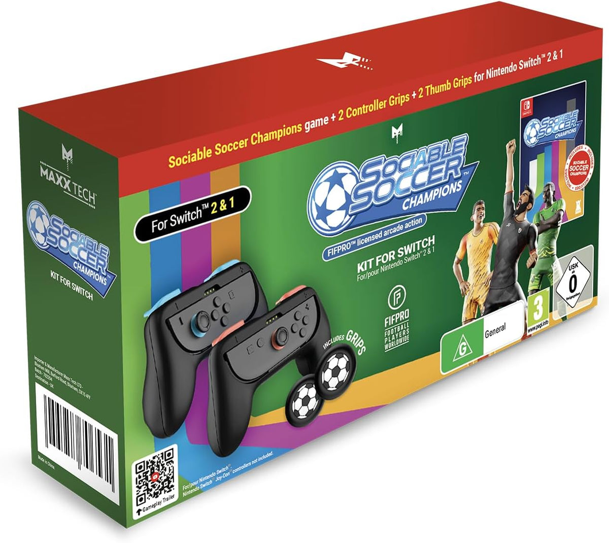 MAXX TECH SOCIABLE SOCCER CHAMPIONS KIT FOR SWITCH 2&1 (CIAB) 5055957706944