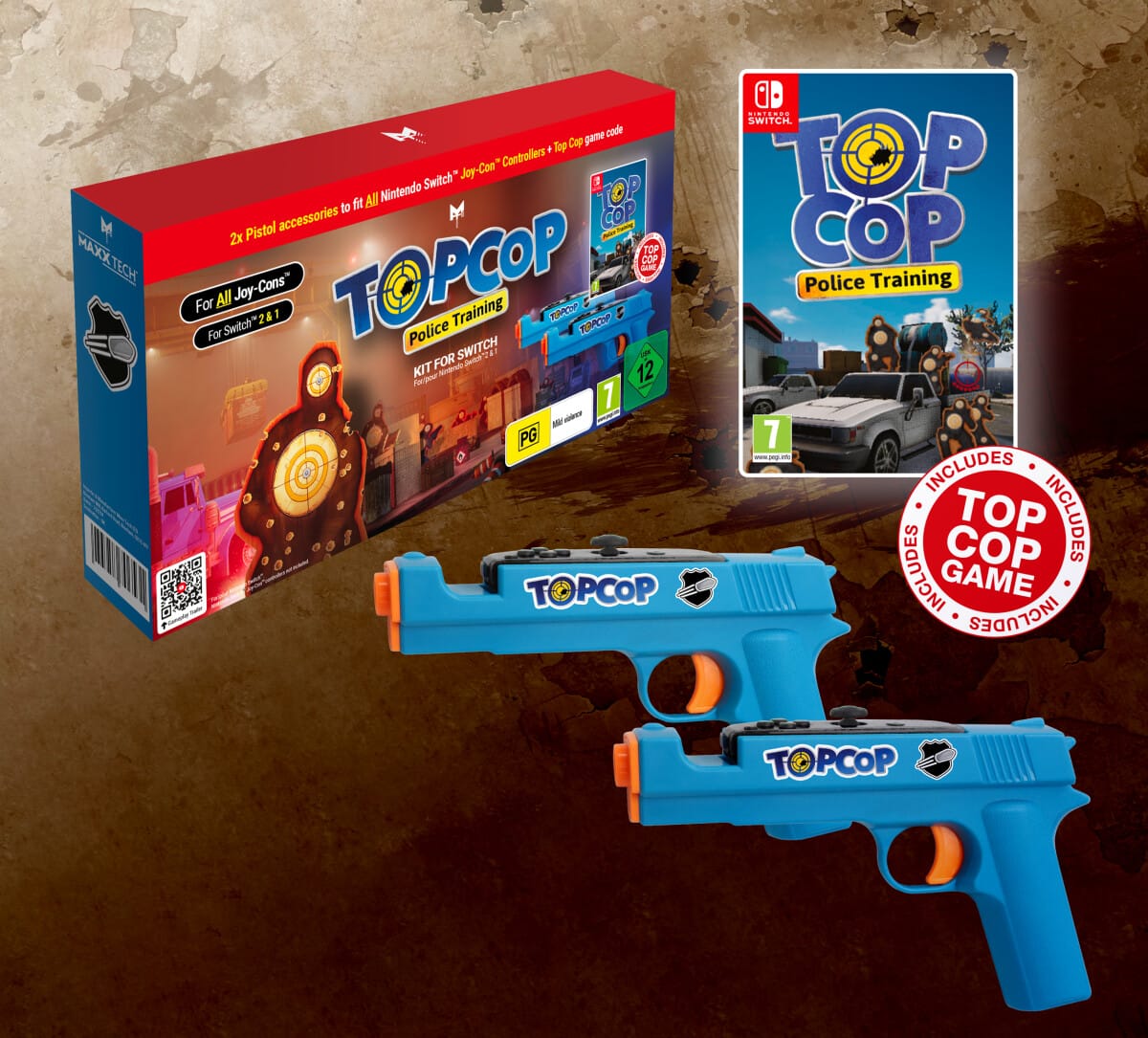 MAXX TECH TOP COP: POLICE TRAINING GAME KIT FOR SWITCH 2&1 (CIAB) 5055957706920