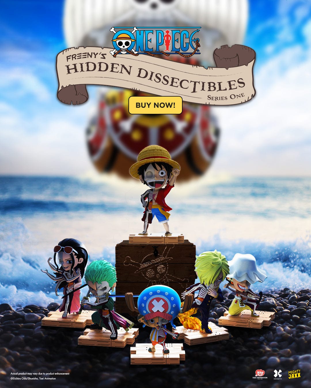MIGHTY JAXX - FREENY’S HIDDEN DISSECTIBLES: ONE PIECE 658215289446
