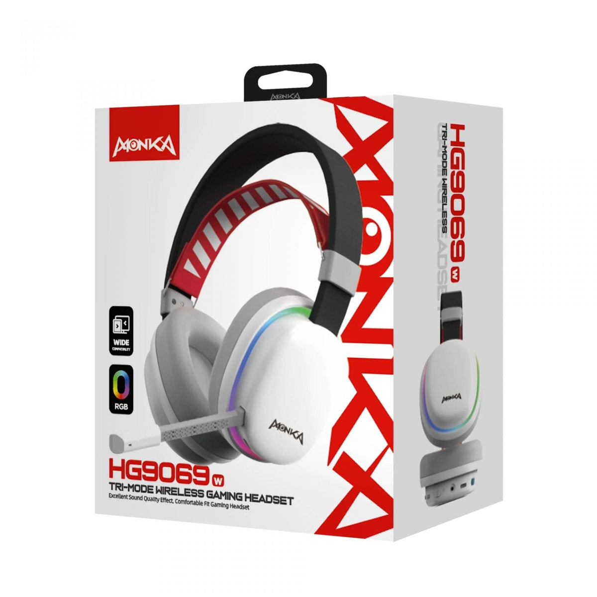 MONKA HG9069W  ECHO WIRELESS HEADSET 6932391932131