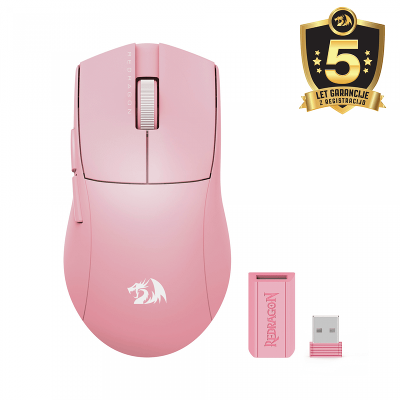 MOUSE - REDRAGON K1NG PRO M916P-PRO-1K WIRELESS PINK 6950376721976