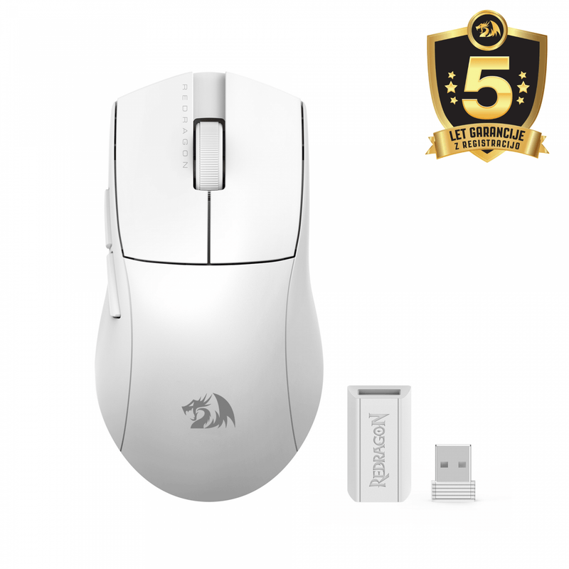 MOUSE - REDRAGON K1NG PRO M916W-PRO-1K WIRELESS WHITE 6950376721969