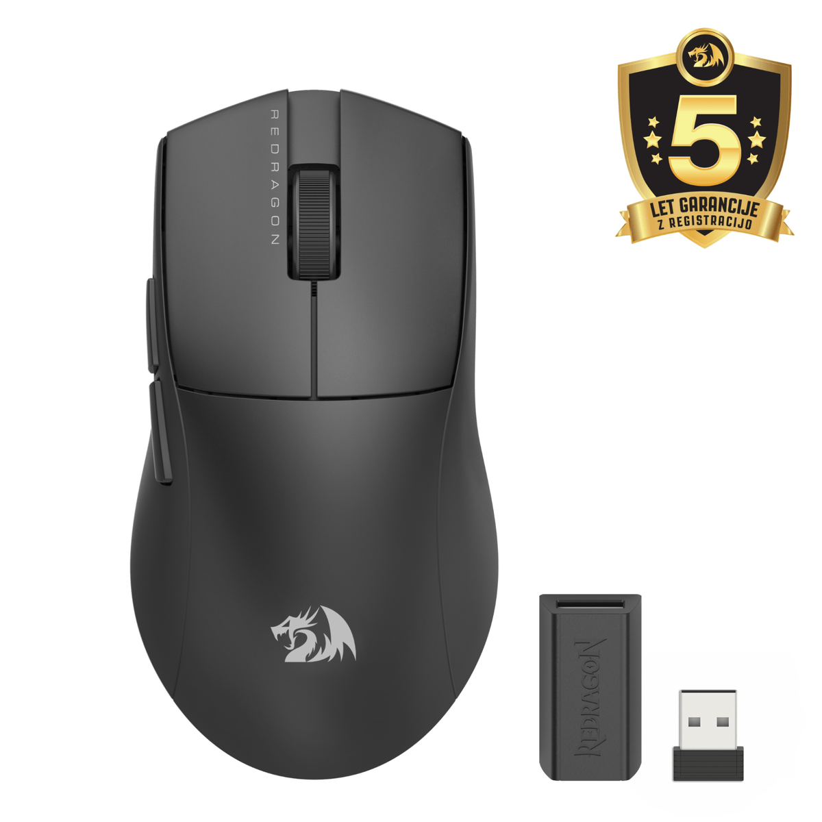 MOUSE - REDRAGON K1NG STANDARD M916-STD-1K  2.4G/BT/WIRED - BLACK 6950376727466