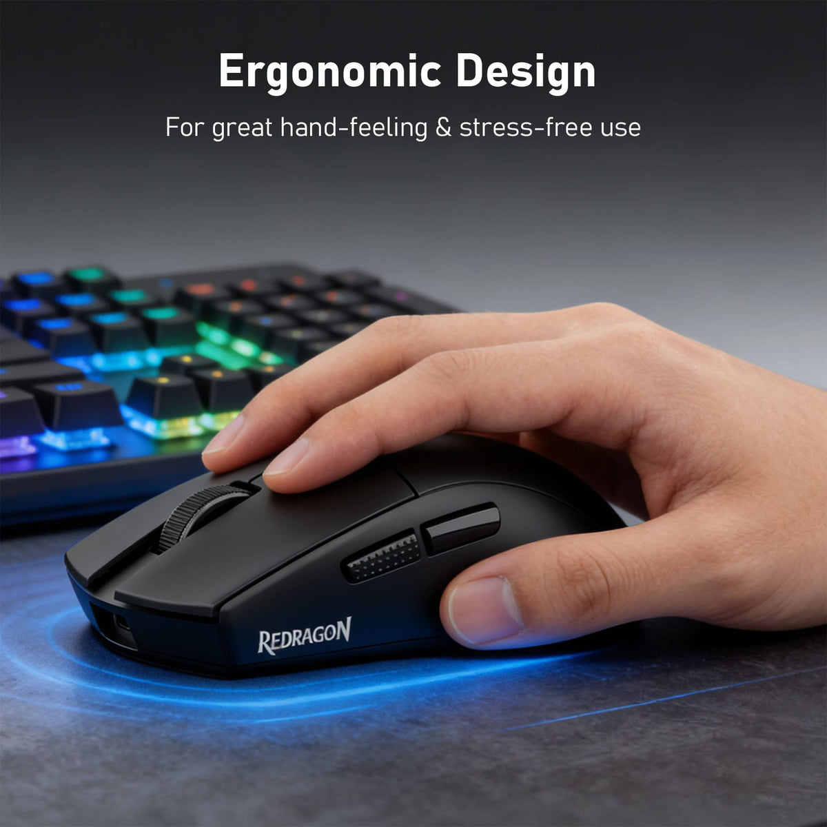 MOUSE - REDRAGON KING ULTRA M999 2.4G/BT/WIRED 6950376736789