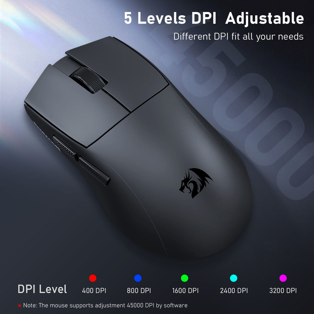 MOUSE - REDRAGON KING ULTRA M999 2.4G/BT/WIRED 6950376736789