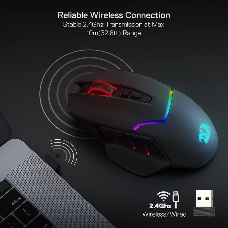 MOUSE - REDRAGON MIRAGE M690-PRO WIRELES 6950376714329