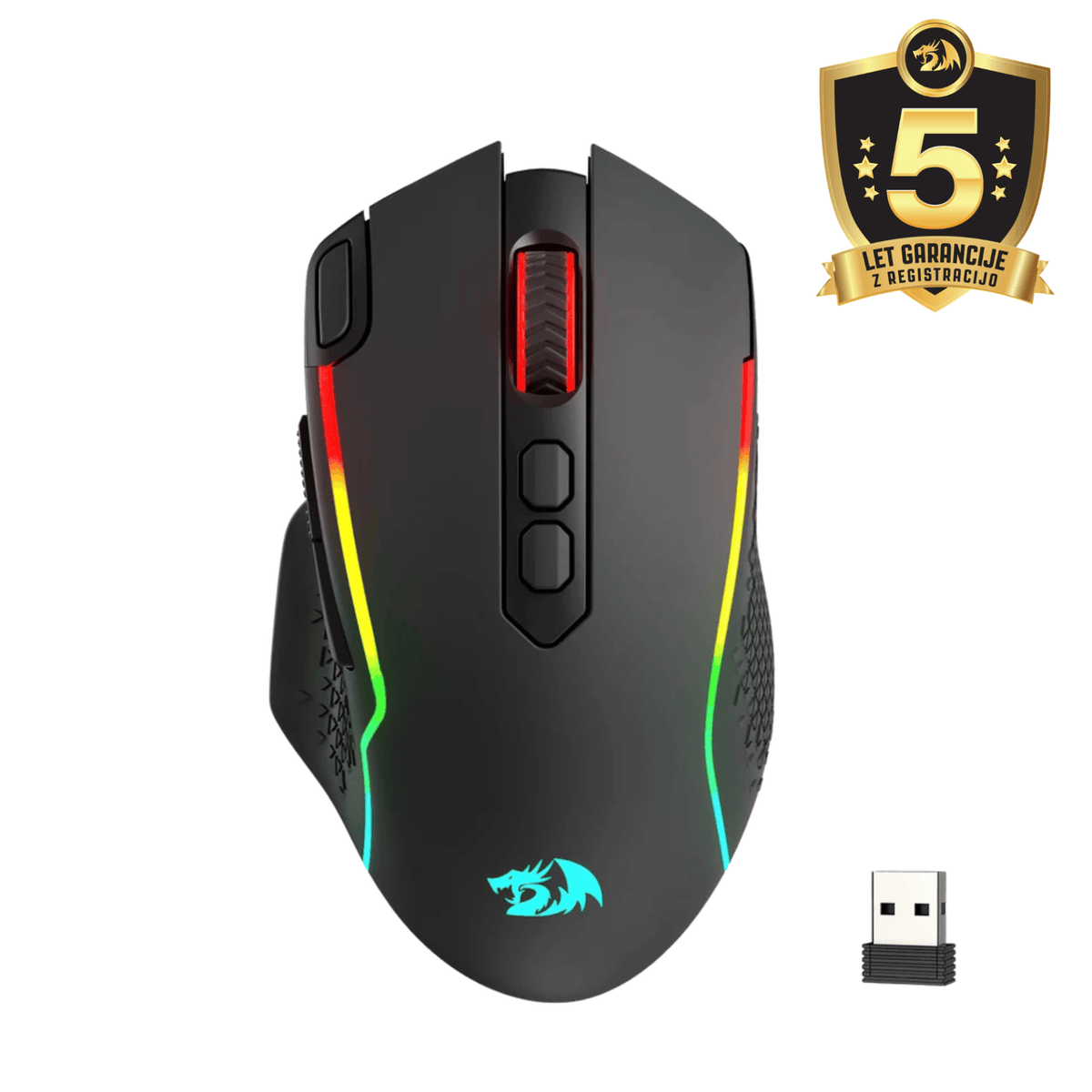 MOUSE - REDRAGON TAIPAN MAX M810 RGB BT/WIRELESS/WIRED BLACK 6950376731302