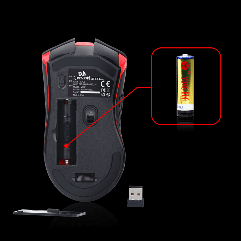 MOUSE - REDRAGON WIRELESS BLADE M692 6950376750754