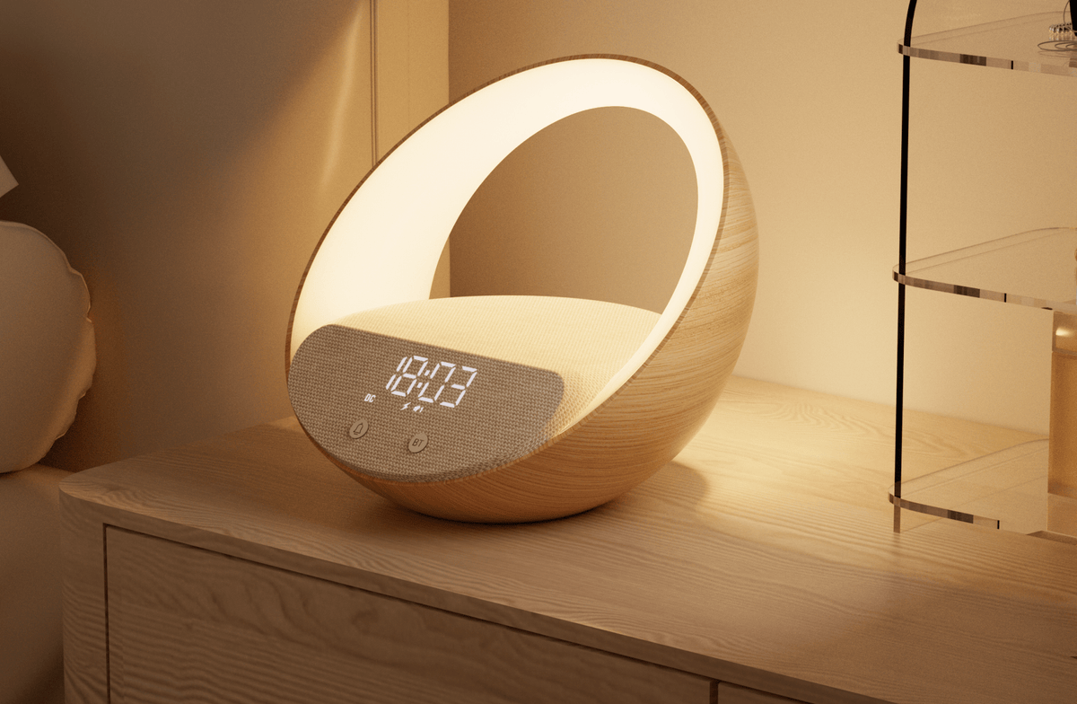 MOYE AURORA GLOW LAMP WITH CLOCK WIRELESS SPEAKER AND CHARGER 8605042622276