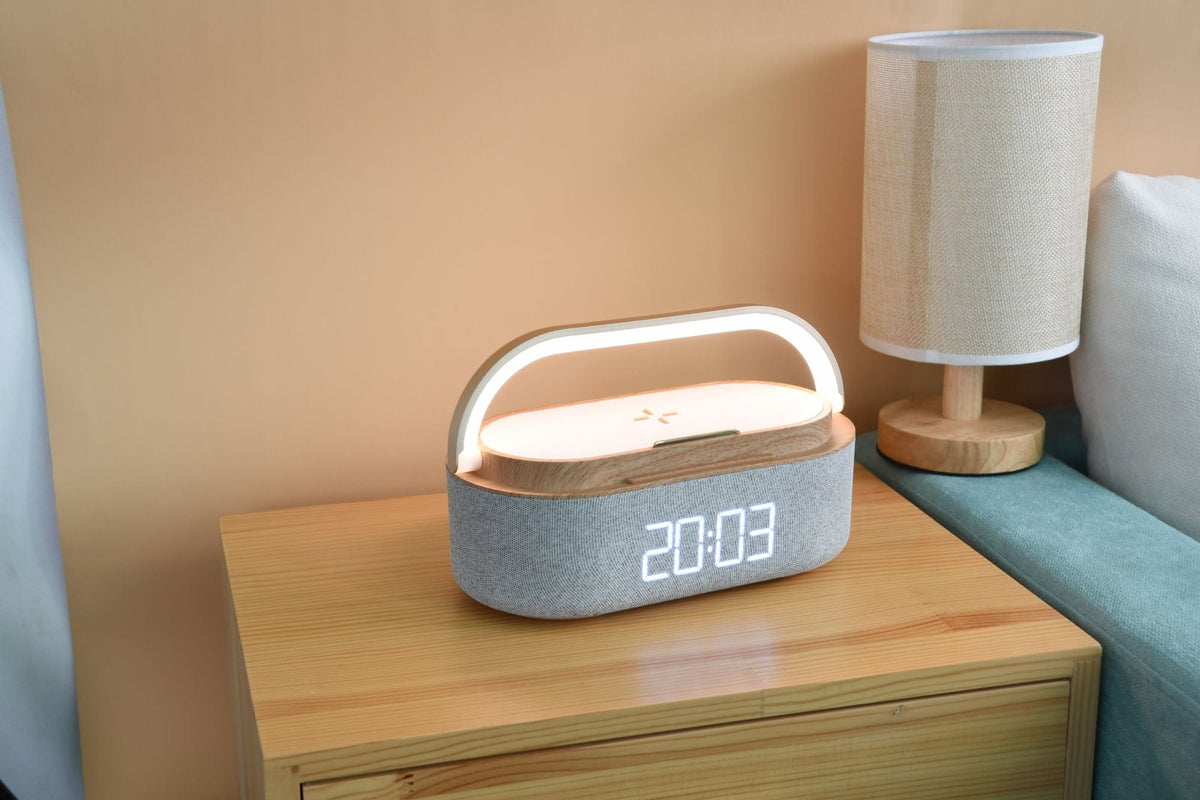 MOYE AURORA PLUS RADIO LAMP WITH CLOCK AND WIRELESS CHARGER 8605042604517