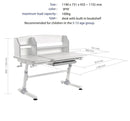 MOYE EVOLUTION KIDS DESK GREY 8605042605514