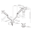 MOYE MONITOR ARM DOUBLE MONITOR 8605042605606