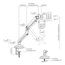 MOYE MONITOR ARM SINGLE MONITOR 8605042605590