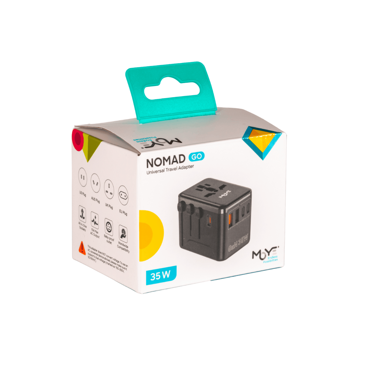 MOYE NOMAD GO UNIVERSAL TRAVEL ADAPTER 8605042624669