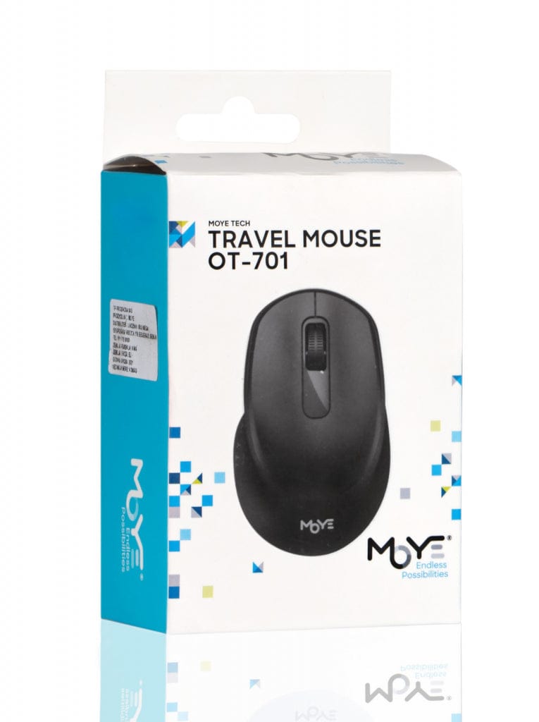 MOYE OT-701 TRAVEL MOUSE WIRELESS BLACK 8605042603121