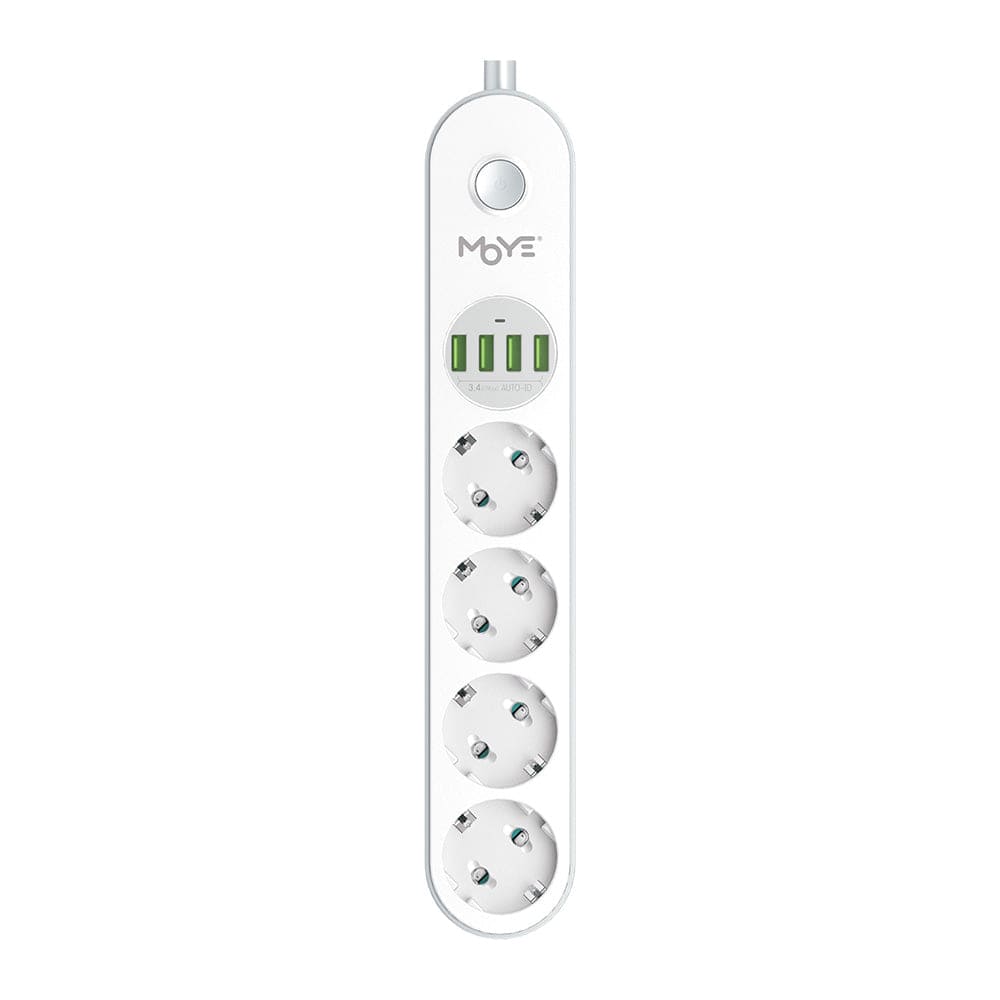 MOYE VOLTAIC POWER STRIP 16A/4000W/4USB/4 SOCKETS 8605042604715