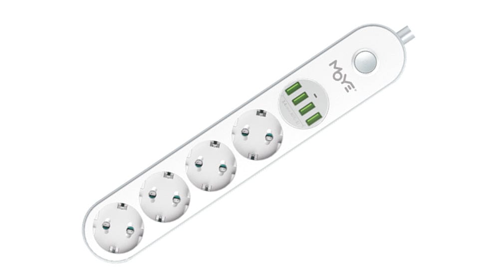 MOYE VOLTAIC POWER STRIP 16A/4000W/4USB/4 SOCKETS 8605042604715