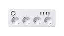 MOYE VOLTAIC SMART POWER STRIP V2 4 EU PLUGS + 4 USB PLUGS 3680W 16A 8605042604890