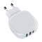 MOYE VOLTAIC USB CHARGER PD TYPE-C QC 3.0 220V 28.5W WHITE + PD LIGHTNING CABLE 8605042603985