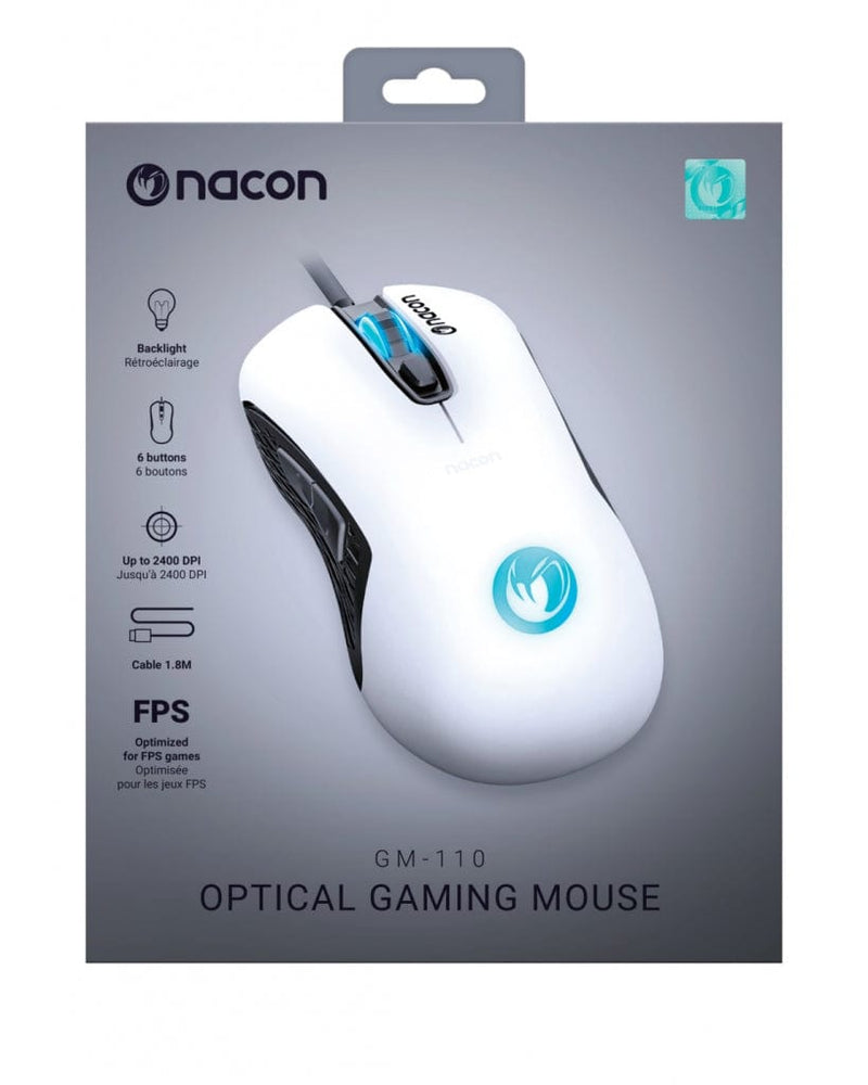 NACON GM-110 optical mouse white - DAMAGED BOX 3200000002555
