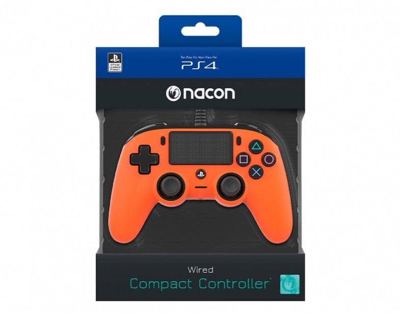 NACON PS4 WIRED COMPACT CONTROLLER ORANGE 3499550360745