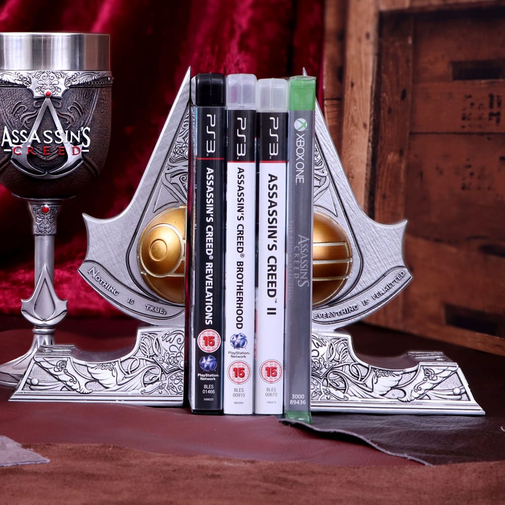 NEMESIS NOW ASSASSIN’S CREED APPLE OF EDEN BOOKENDS 18.5CM 801269140854